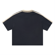 Load image into Gallery viewer, Black and beige Polo Shirt